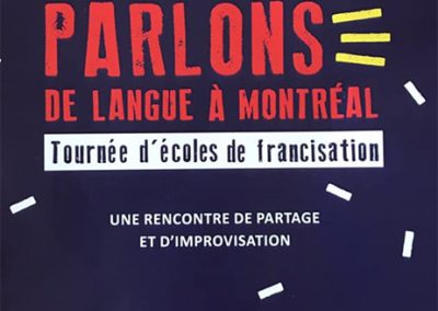 Parlons de langue à Montréal : Tournée d’écoles de francisation